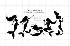 15 Mermaid SVG Bundle, Mermaid Silhouette, Mermaid Svg Product Image 2