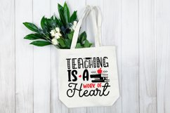 Teaching is a work of heart SVG Product Image 4