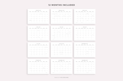 2027 Monthly Calendar with Holidays, Landscape, Printable Product Image 4