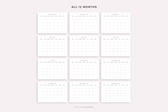 2028 Monthly Calendar Landscape, Printable A4/Letter Size Product Image 4