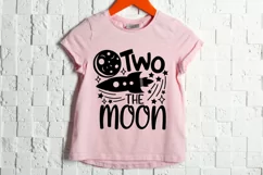 Two The Moon Svg, 2nd Birthday Svg, Two Birthday Svg. Product Image 5