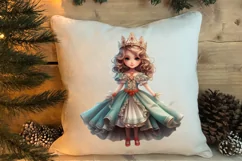 Christmas Little Girl Clipart Sublimation, Christmas PNG Product Image 4