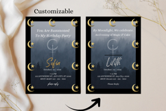 Birthday Invitation | Goth Witch Party Invitation canva edit Product Image 5