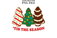 Christmas trees png design for T-shirts Product Image 1