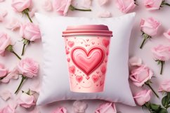 Valentine Coffee Cup Sublimation Clipart Product Image 4