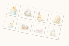 Easter Corners Watercolor Clipart Product Image 5