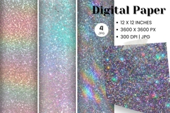 Rainbow glitter Background Wallpaper Sparkles Digital Paper Product Image 1