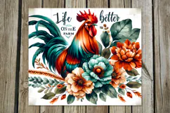 Beautiful farm | 4 skinny tumbler sublimation designs Product Image 4