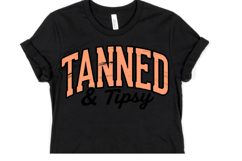 Tanned &amp; Tipsy Svg | Svg Files for Cricut | Shirt Svg Product Image 2