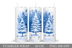 Christmas Tree Tumbler Sublimation. Christmas Tumbler Design Product Image 1