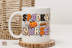 Spooky Nurse PNG, Cute Halloween Stethoscope Sublimation Product Image 4