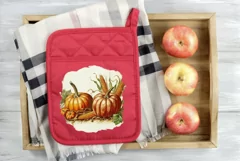 Vintage Fall Illustration PNG, Harvest Pumpkins Illustration Product Image 4