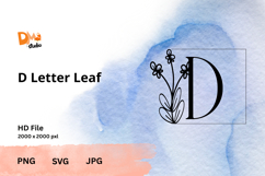 Letter Leaf Monogram Product Image 1
