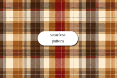 Rustic Tartan Plaid Seamless Pattern in Autumn Colors Product Image 1