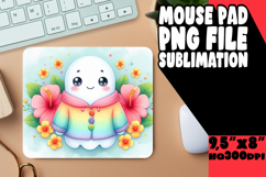 Bright Mouse Mat Ideas for Gifts, Cute Ghost Product Image 1