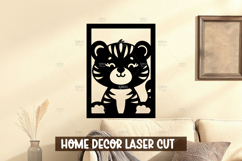 Baby Animal Wall Art SVG for Nursery Room Decor Laser Cut Product Image 1