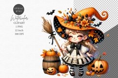 Halloween clipart, Witch clipart, Autumn clipart, Fall Product Image 1