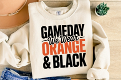 Game Day We Wear Brown &amp; Black Svg | Sport Svg | Shirt Svg Product Image 4
