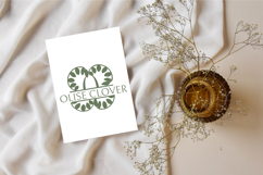 Olive Bloom Split - Monogram Serif Split Monogram Font Product Image 3