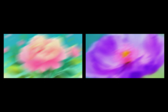Vibrant Bloom Floral Blur Grain Backgrounds Product Image 4