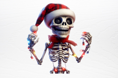 Christmas Skeleton Sublimation PNG Product Image 4