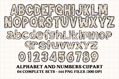 Easter Day Alphabet png clipart, easter day letters doodle Product Image 4