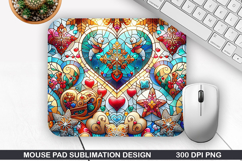 Mouse Pad Sublimation, Christmas Mouse Pad PNG Design Product Image 1