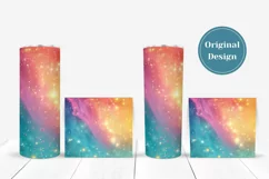 Rainbow Tumbler Sublimation, Gold Glitter Tumbler Designs Product Image 4