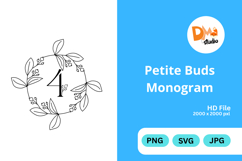 Petite Buds Monogram Product Image 1