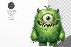 Monster clipart, Halloween clipart, Kids clipart Product Image 1