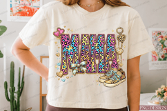 mama png, mama shirt, leopard mama, colorful leopard, rainbo Product Image 3