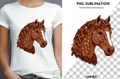 Horse head png design for T-shirts Product Image 4