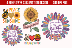 Sunflower Sublimation PNG Product Image 1