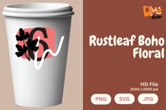 Rustleaf Boho Floral Monogram Product Image 1