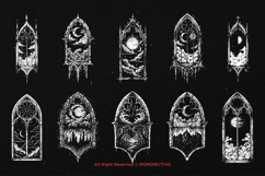 10 Bundle Dark Art Window Dimension Gate Realm Portal Mystic Product Image 6