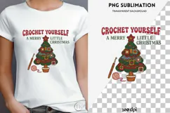 Christmas crochet png design for T-shirts Product Image 4
