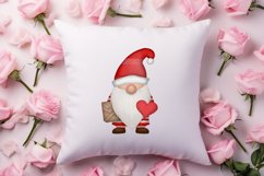 Gnome Watercolor Valentines Clipart, Valentines Clipart Product Image 4