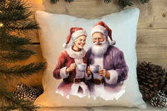 Christmas Purple Santa Claus Sublimation, Christmas PNG Product Image 4