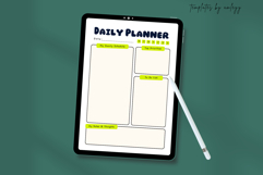 Cute Daily Planner Canva Template | Printable Daily Schedule Product Image 3