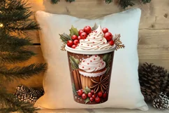 Christmas Drink Clipart Sublimation, Christmas PNG Product Image 4