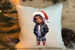 Christmas Little Girl Clipart Sublimation, Christmas PNG Product Image 4