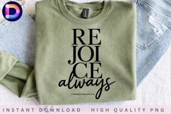 Rejoice Always 1 Thessalonians 5:16 Christian Bible Verse Product Image 4
