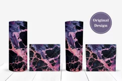 Purple Marble Tumbler Template, Glitter Tumbler Designs Product Image 4