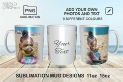 2 Photo Mug PNG | 2 Photo Sublimation Mug PNG| 2 Photo Mug Product Image 2
