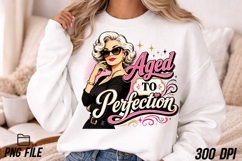 Aged to Perfection Halftone DTF Design Product Image 4