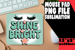 Whimsical MOUSE PAD Fun Designs, Woman Eyes Product Image 1