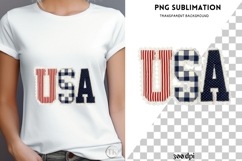 USA patchwork png design for T-shirts Product Image 4