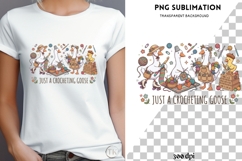 Crocheting geese png design for T-shirts Product Image 4