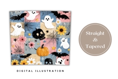 Skull Tumbler Wrap, Cartoon Halloween Ghost Tumbler Product Image 4
