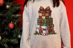 Christmas Patchwork Clipart Cozy Festive Holiday Digital PNG Product Image 7